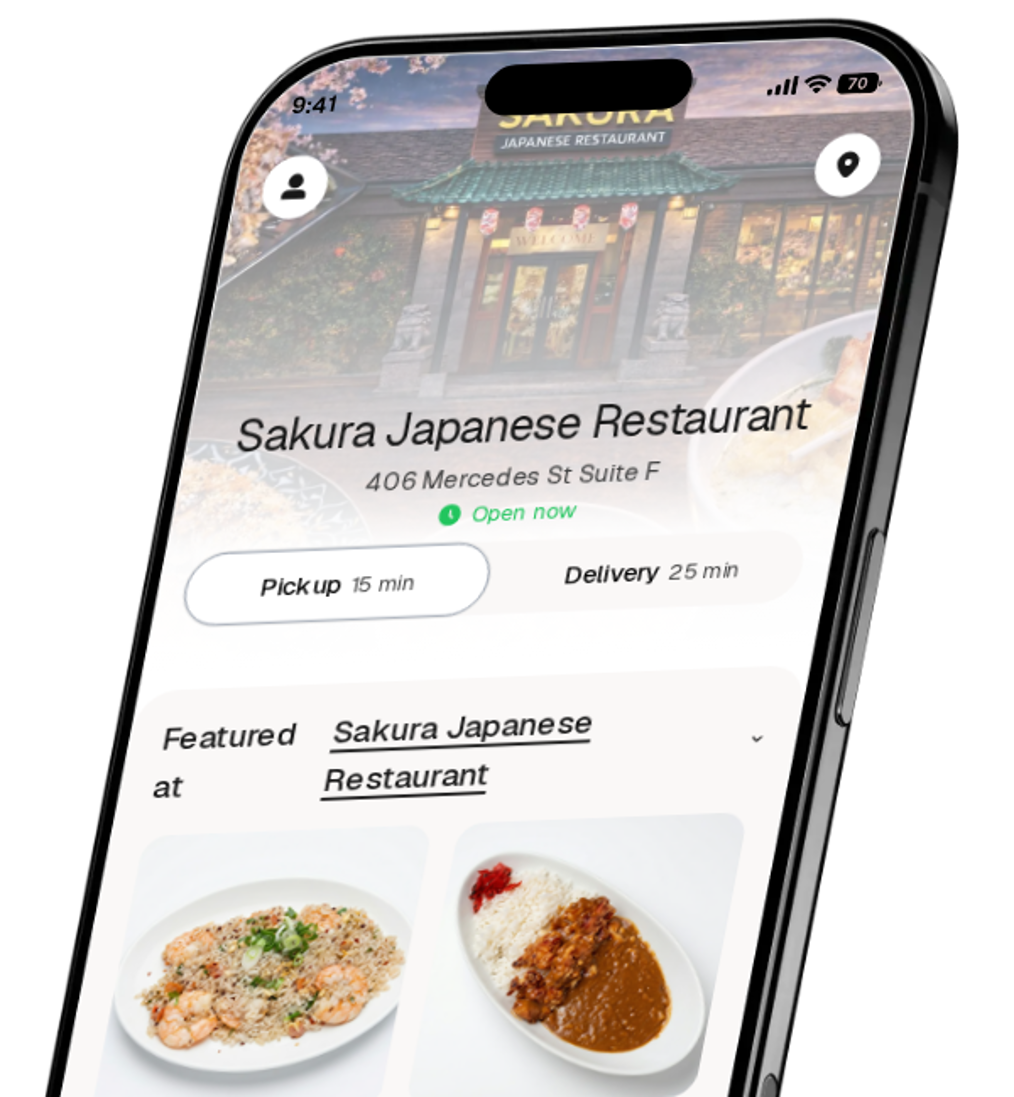 Sakura Japanese Restaurant app preview