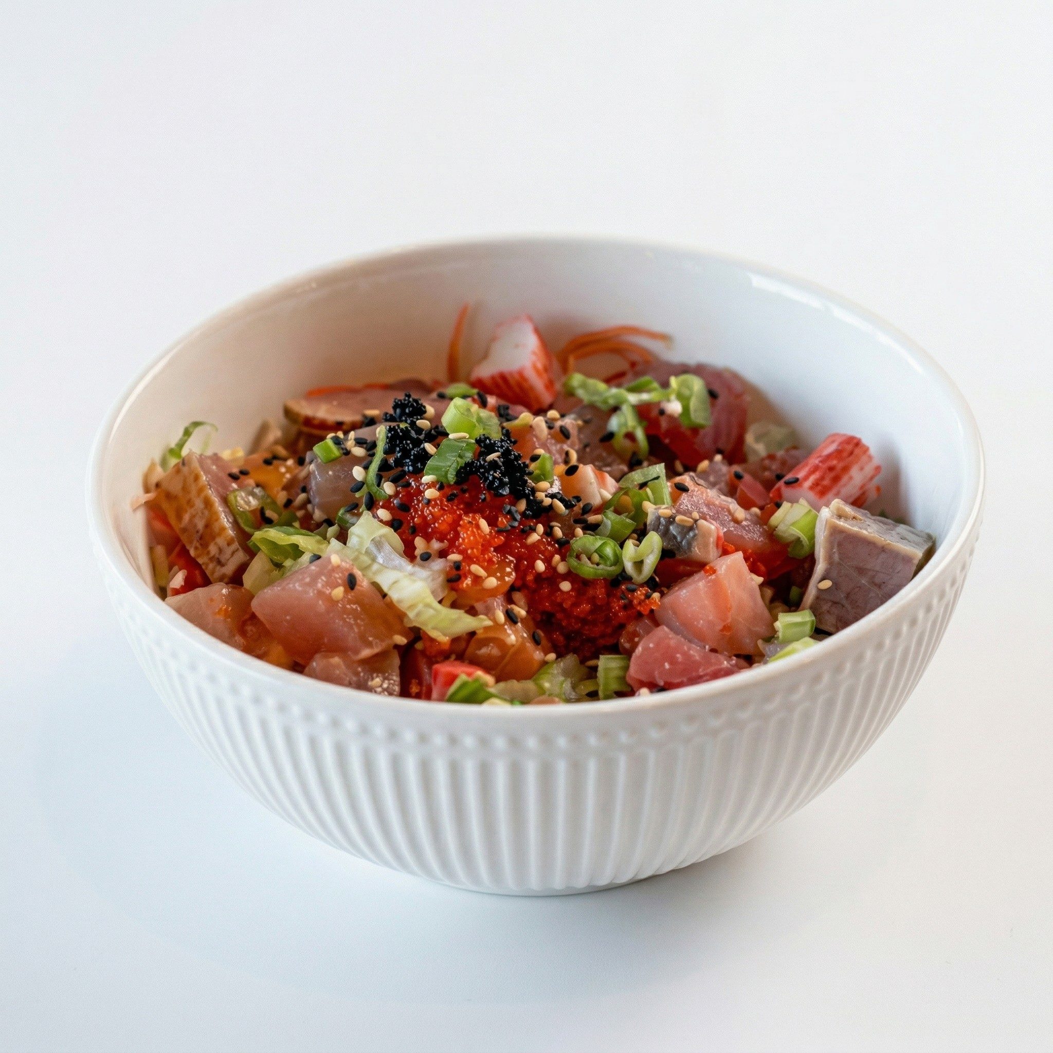 Assorted Sashimi Salad.