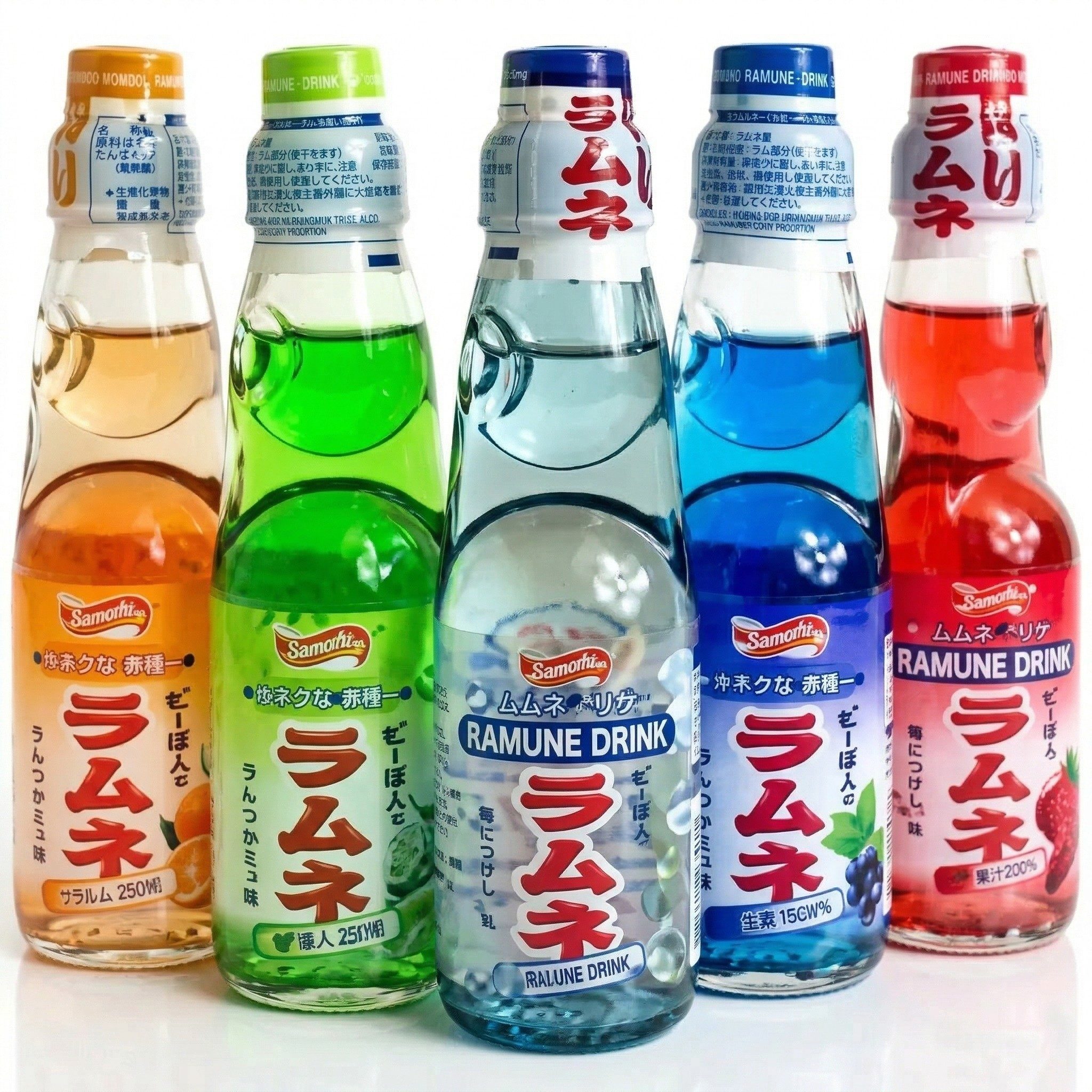 Carbonated Ramune Drinks.