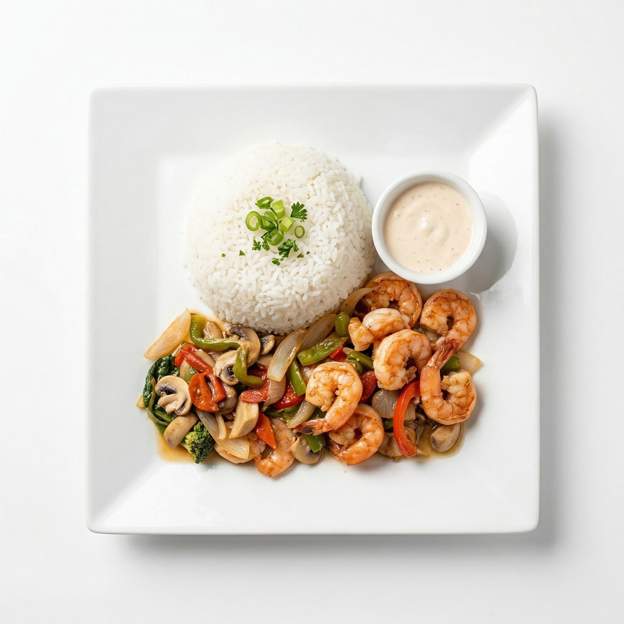 Hibachi Shrimp Plate.