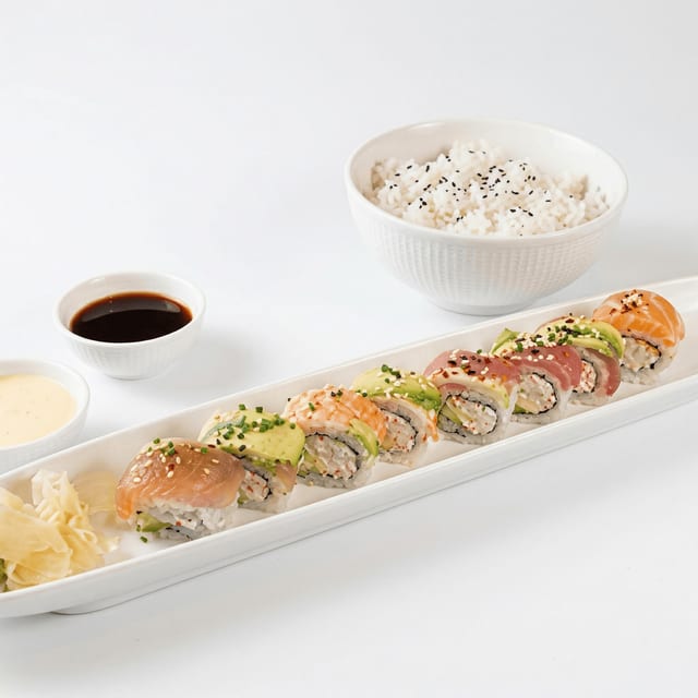 Rainbow Roll Lunch.