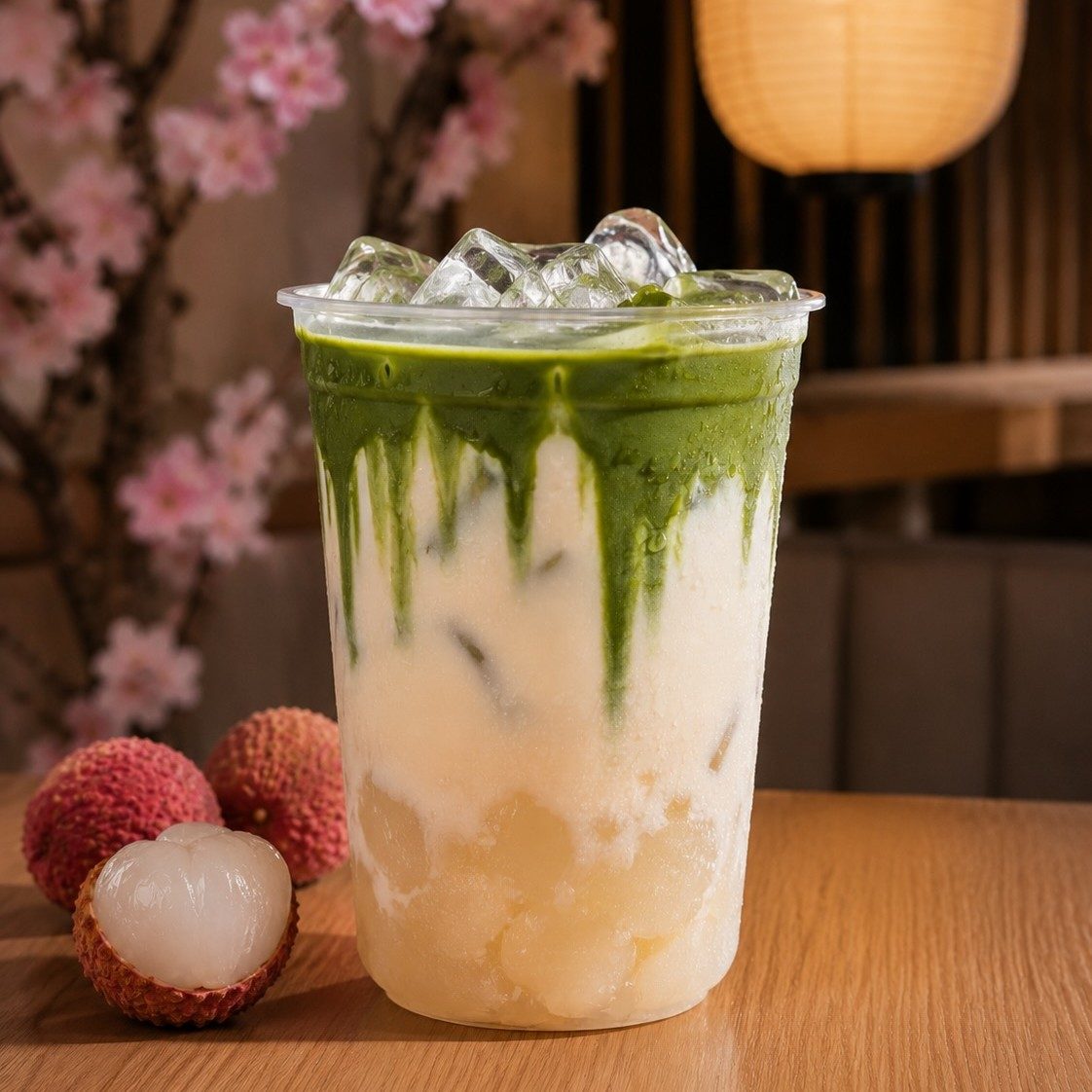 Lychee Milk Tea.