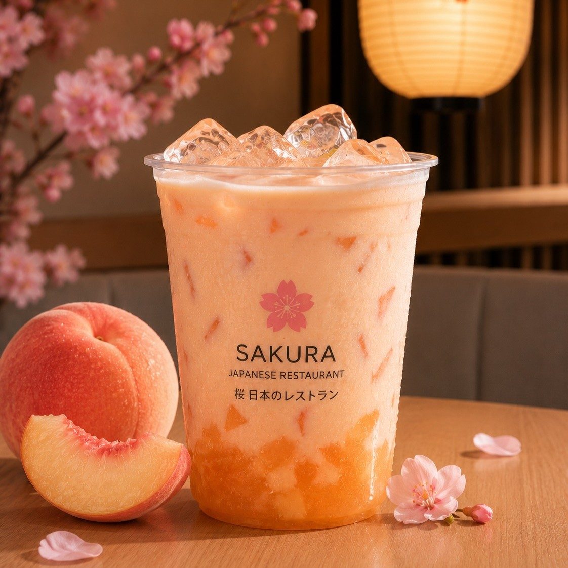 Peach Milk Tea.
