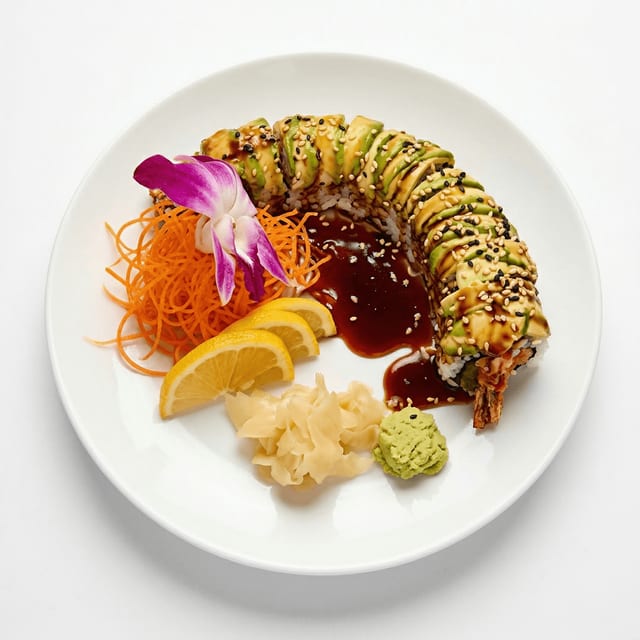 Dragon Roll Lunch.