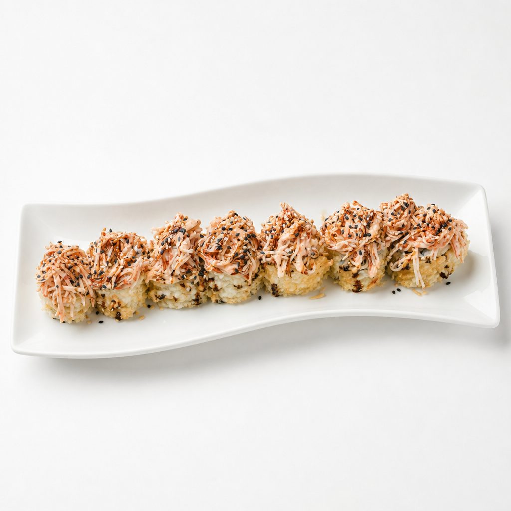 Deep Fried California Roll Lunch.