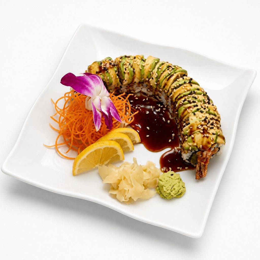 Dragon Roll Lunch.