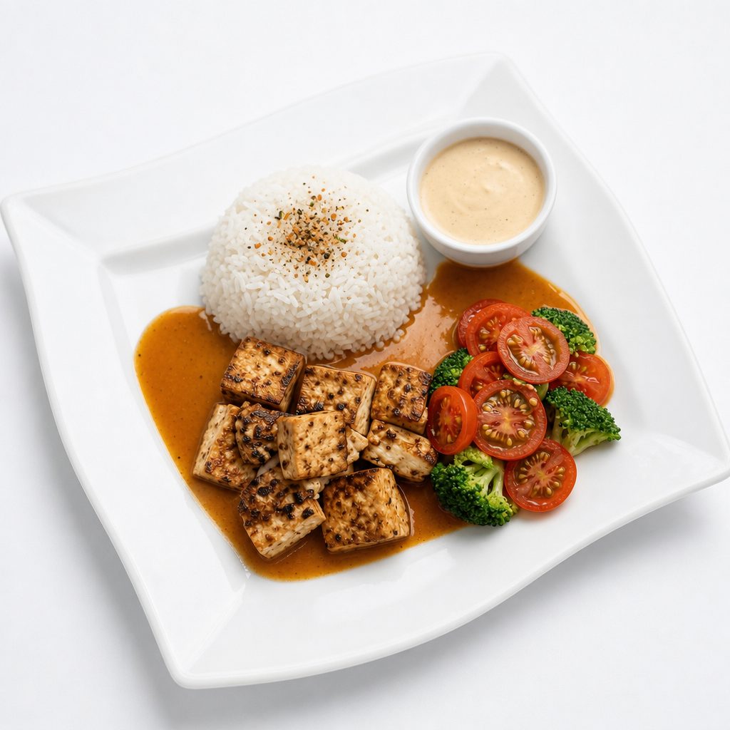 Hibachi Tofu Plate.