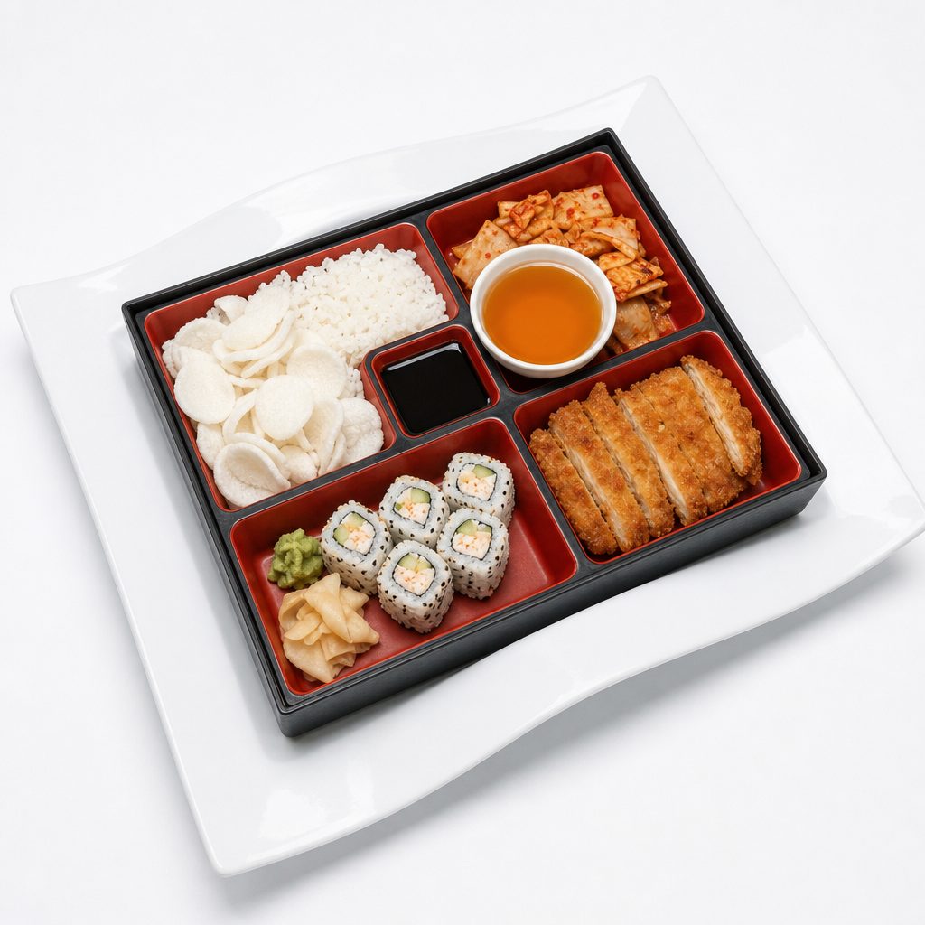 Chicken Katsu Bento Box.