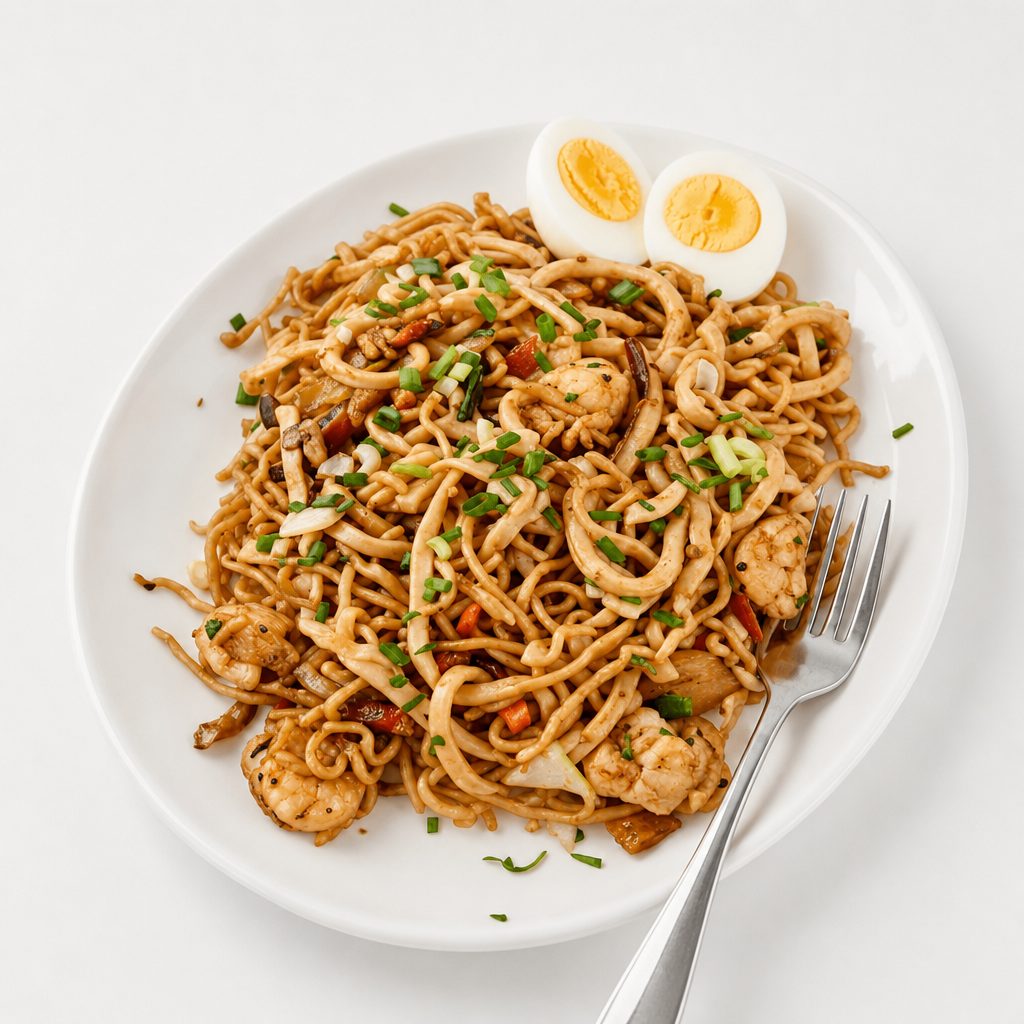 Yaki-Udon Stir-Fry Fusion.