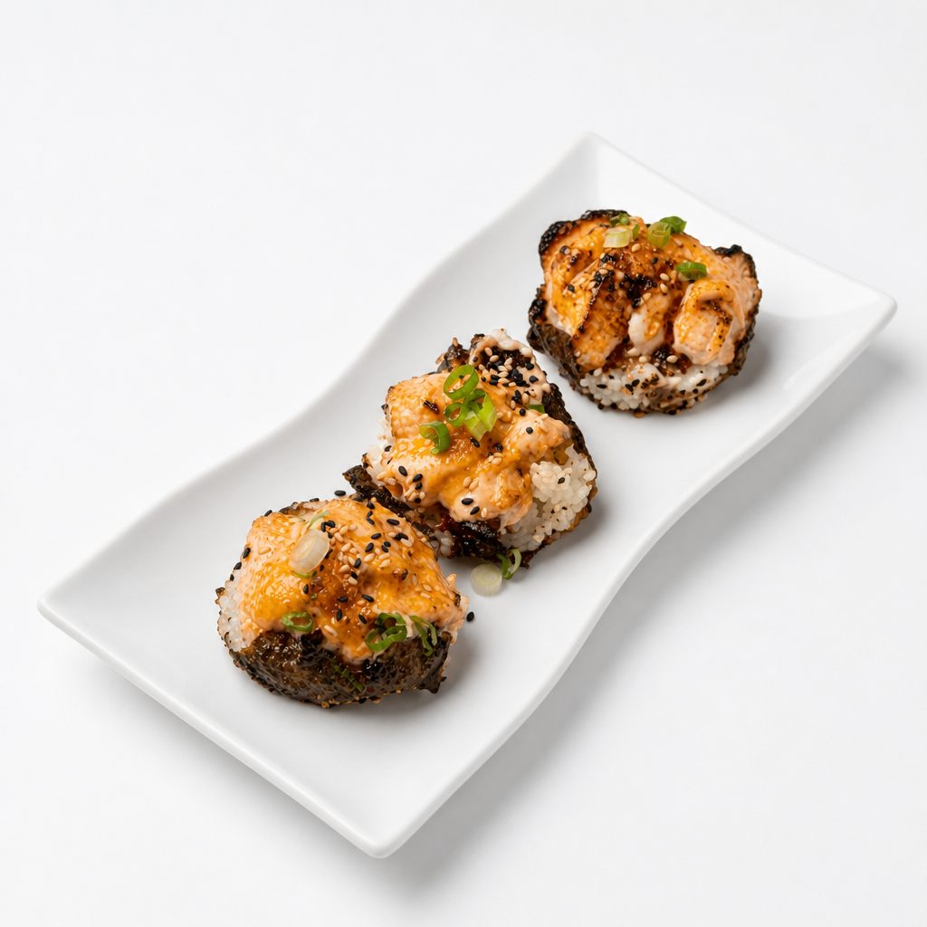 Baked Salmon Sushi Cup.