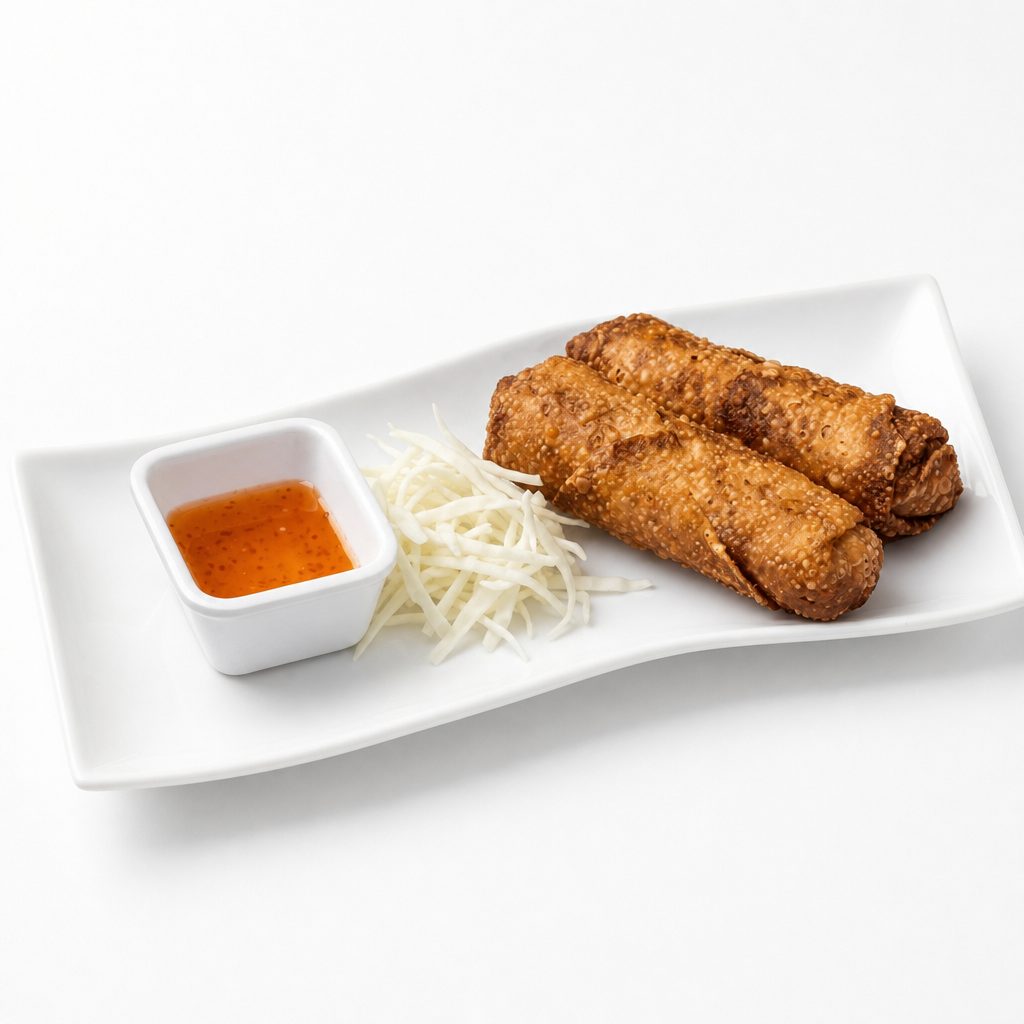 Chicken Egg Rolls Lunch.