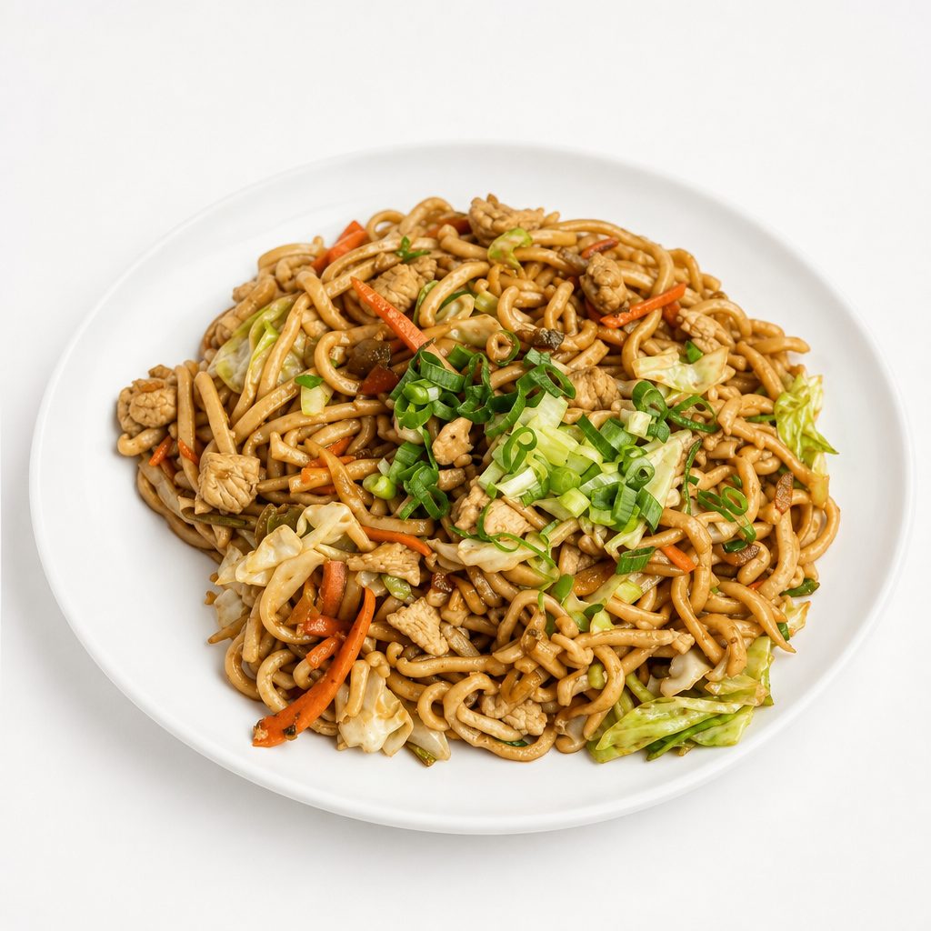 Stir-Fried Noodles Lunch.