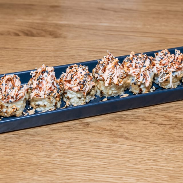 Deep Fried California Roll Lunch.