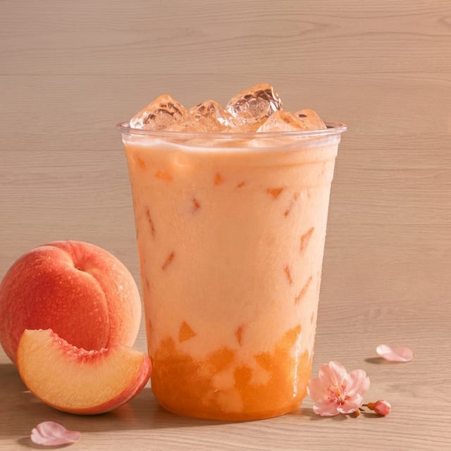 Peach Milk Tea.