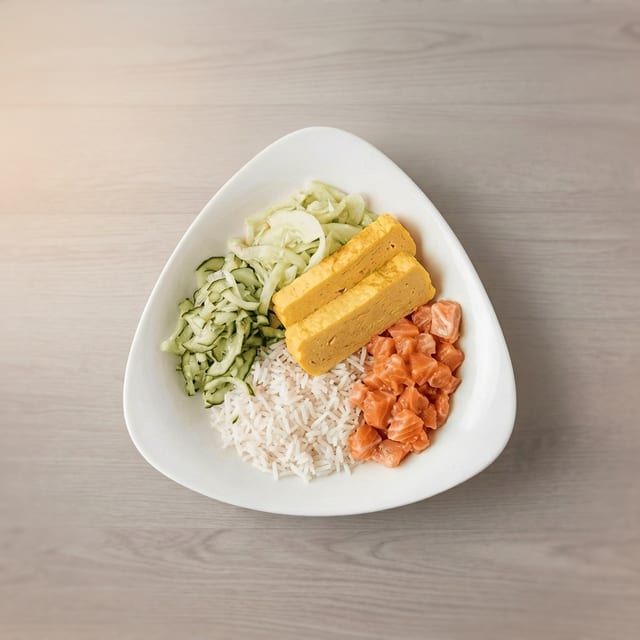 Yellow Tail Poke Bowl Lunch.