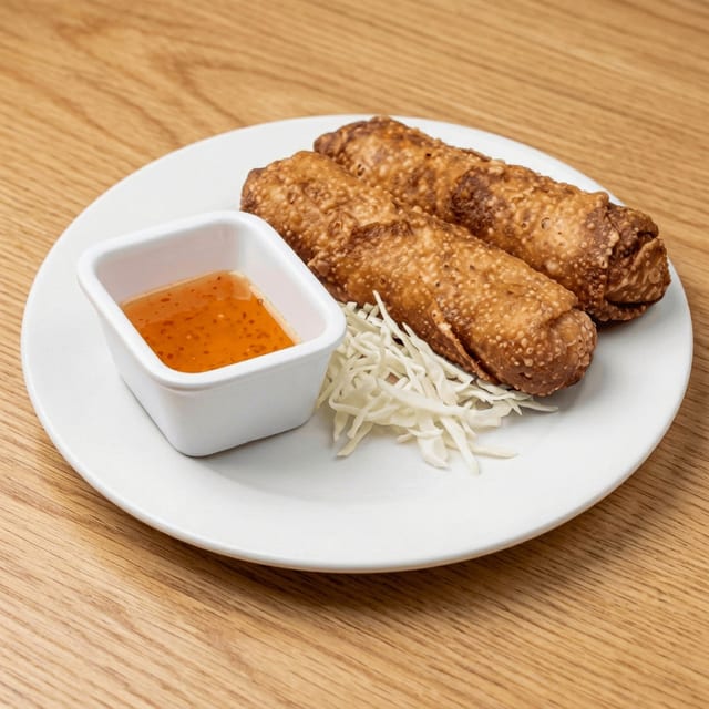 Chicken Egg Rolls Lunch.